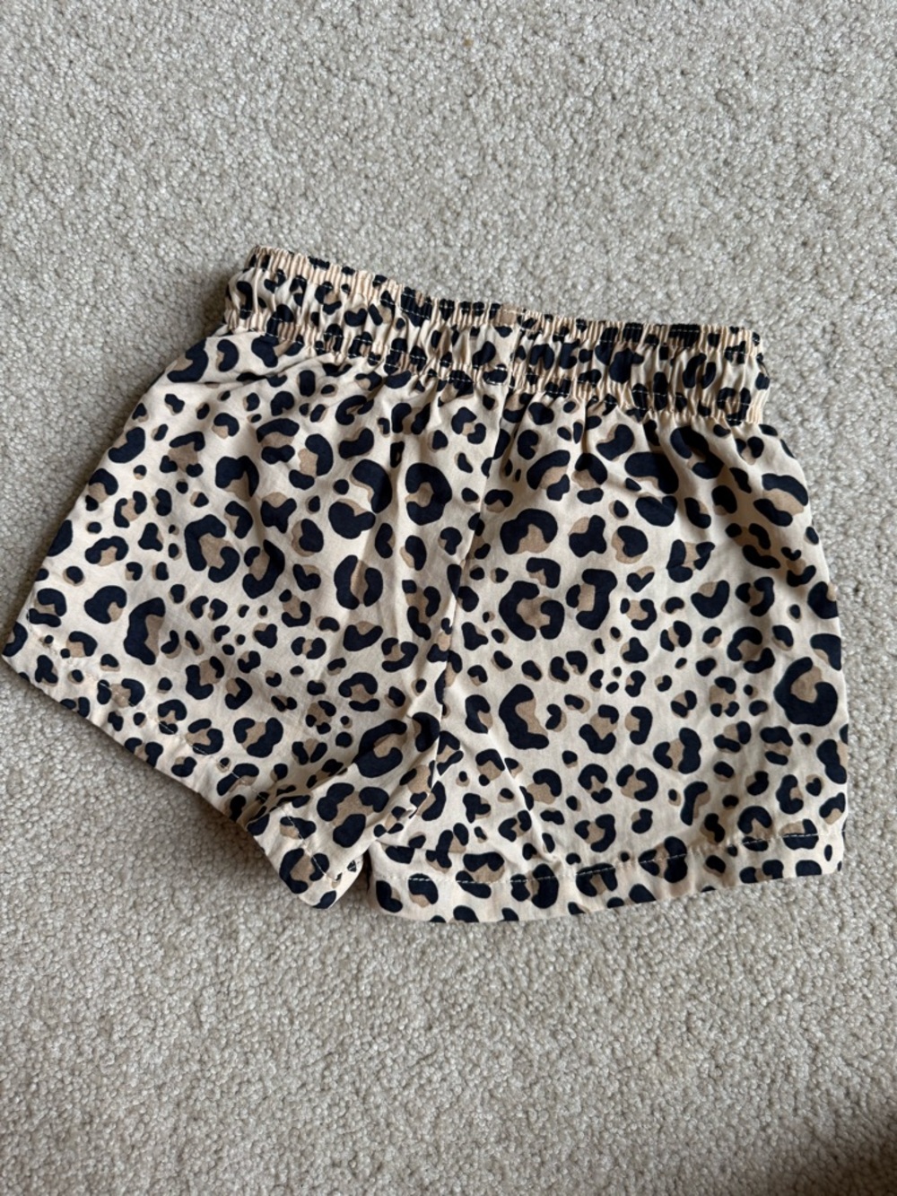 Leopard Print Drawstring Swim Trunks - Picture 3 of 5